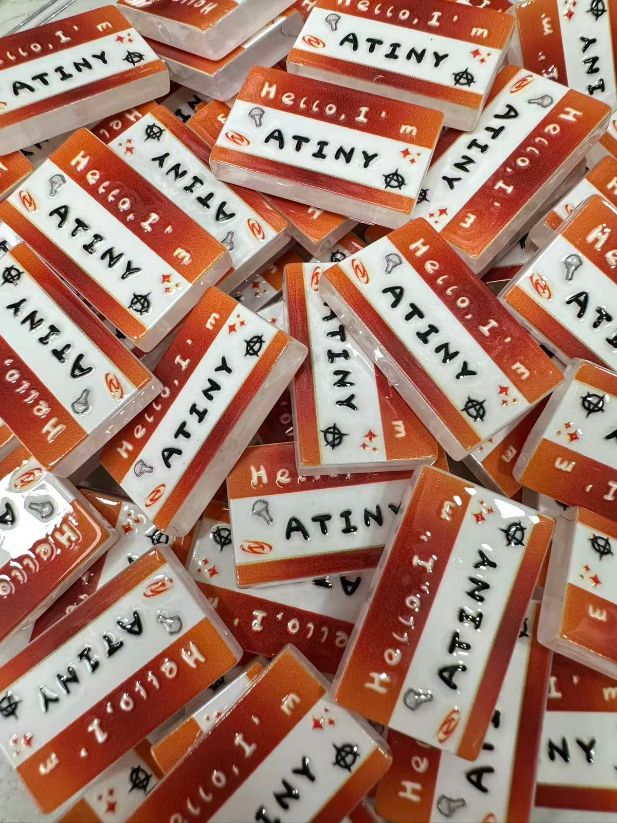 K‑pop Fan Nameplate Group Beads
