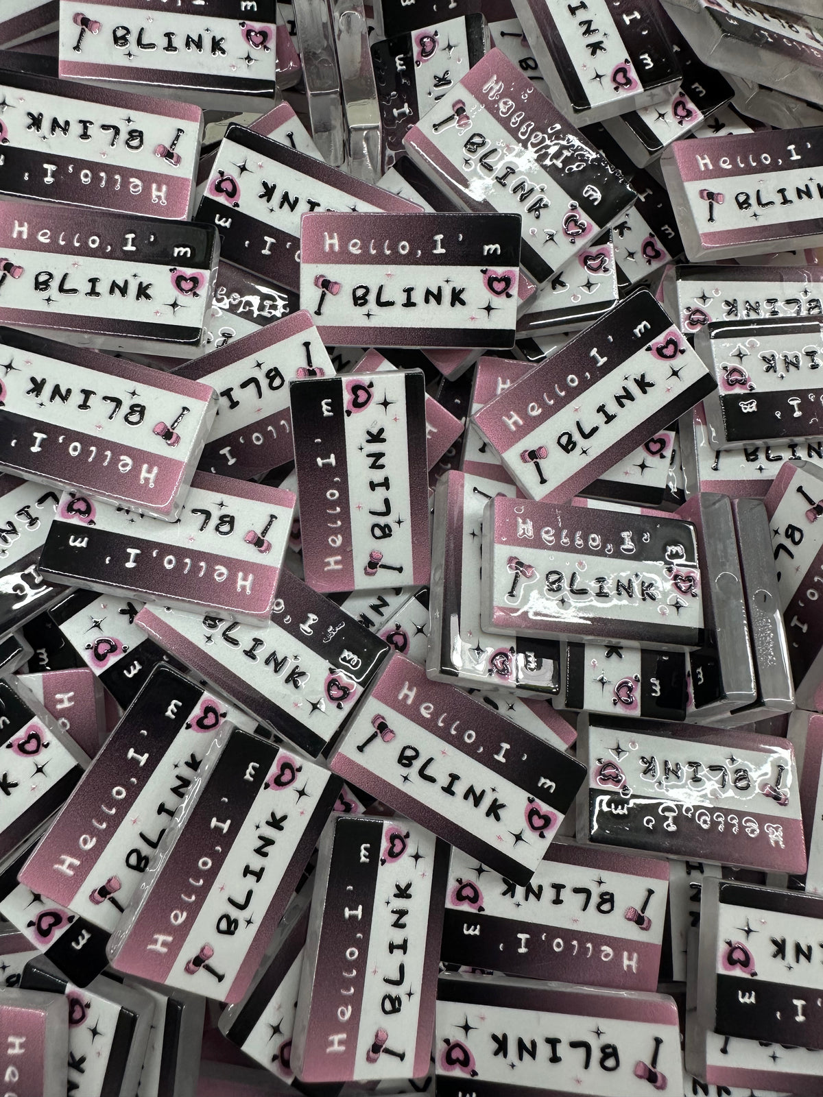 K‑pop Fan Nameplate Group Beads