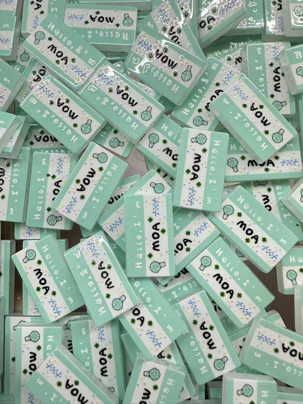 K‑pop Fan Nameplate Group Beads