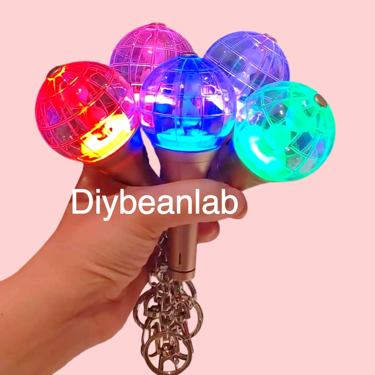 Mini cheer stick keychain