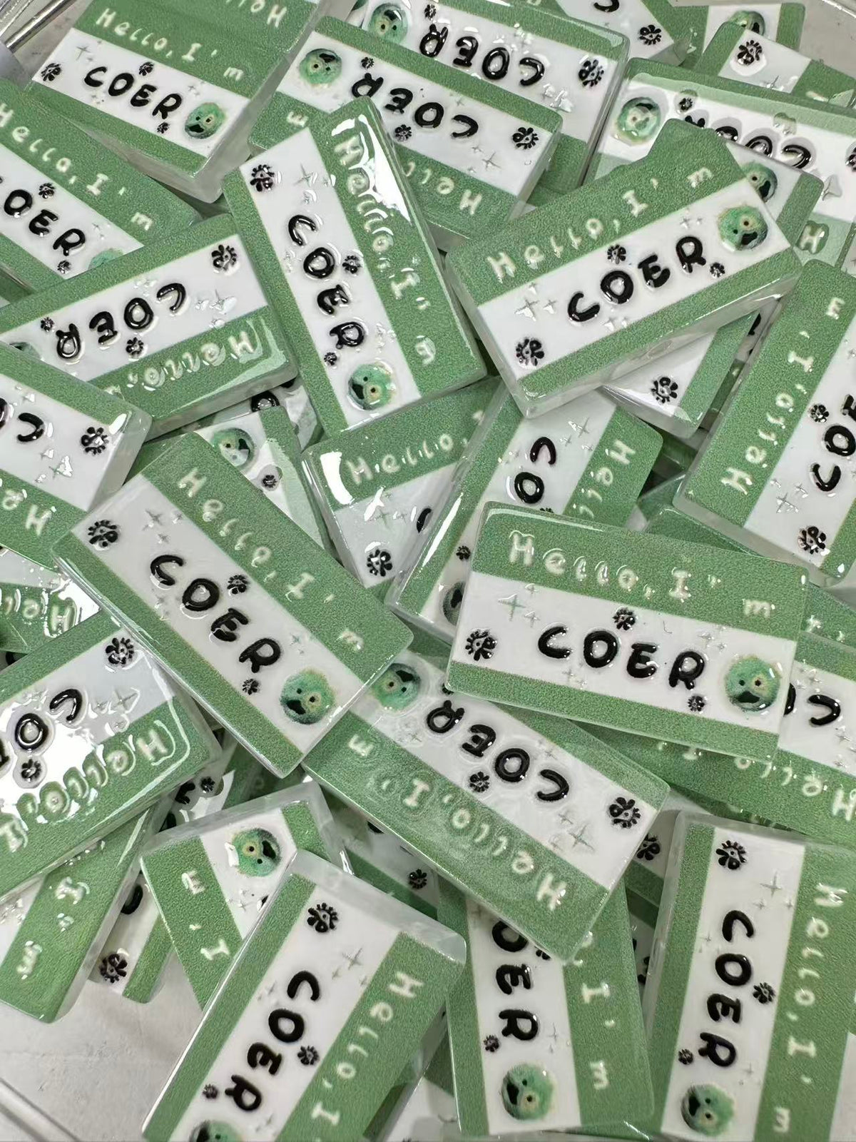 K‑pop Fan Nameplate Group Beads