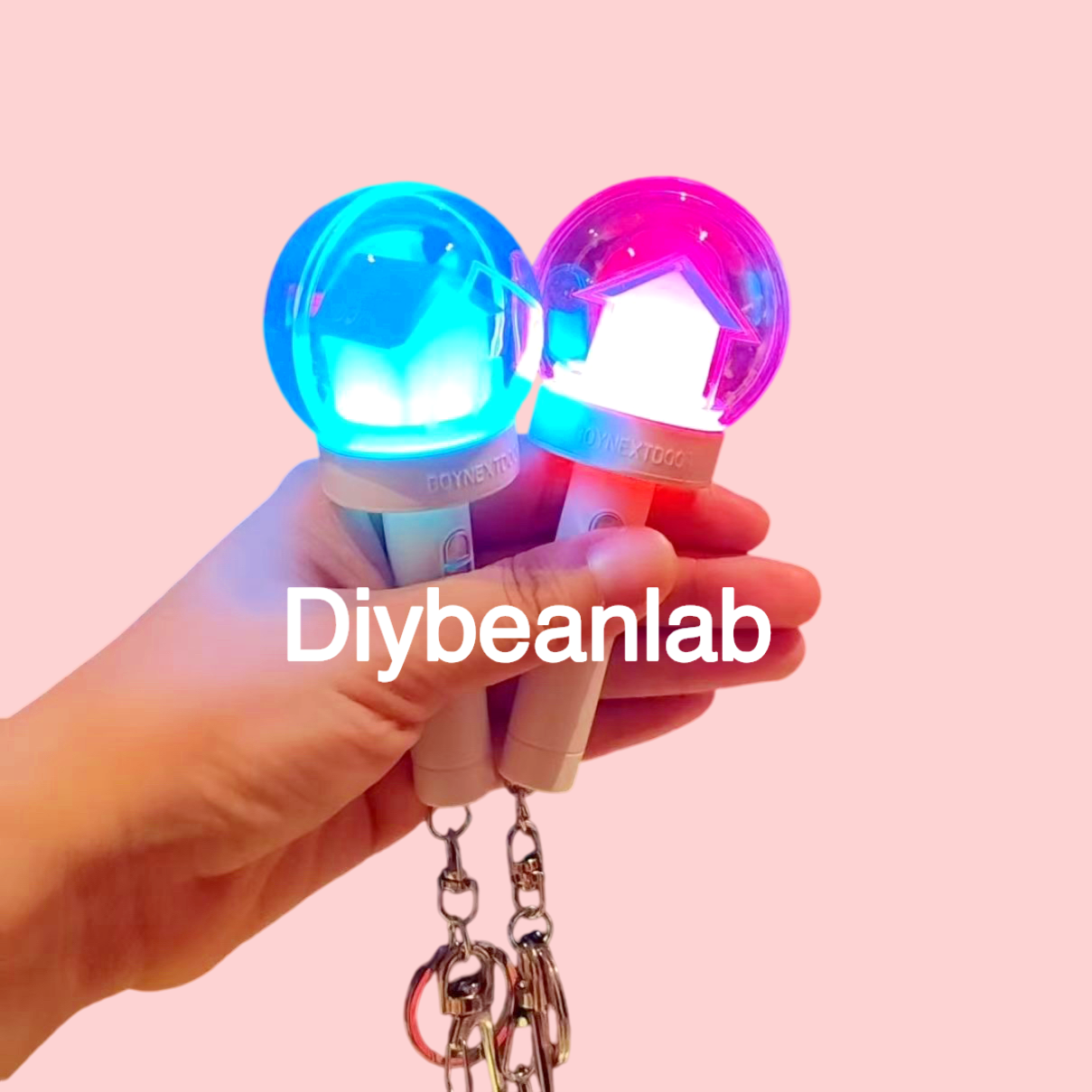 Mini cheer stick keychain