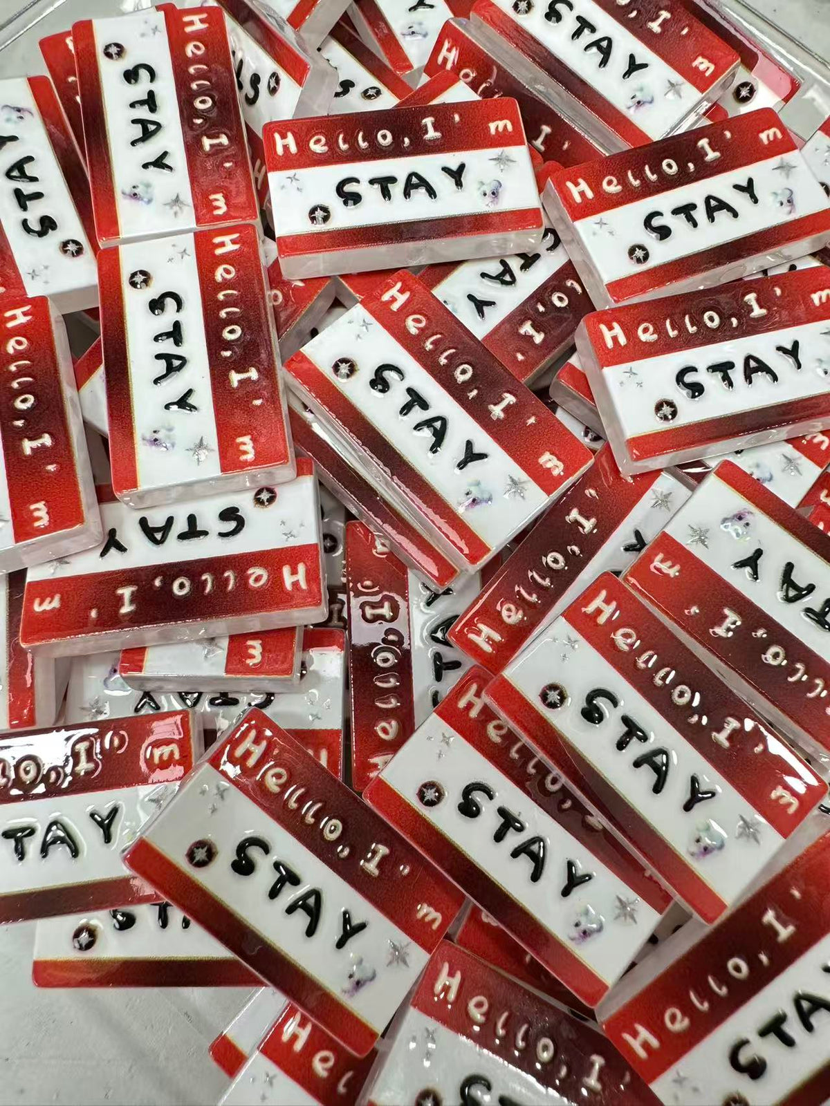 K‑pop Fan Nameplate Group Beads