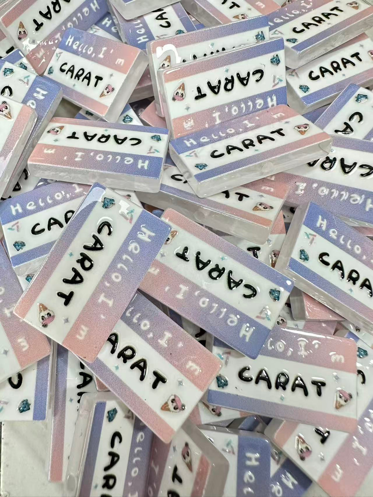 K‑pop Fan Nameplate Group Beads
