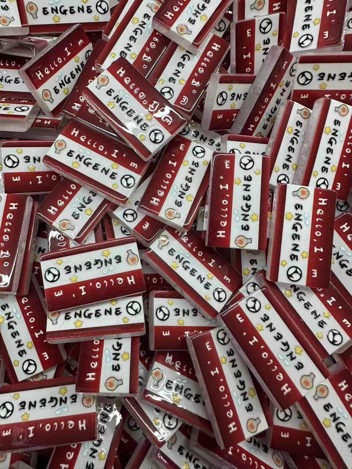 K‑pop Fan Nameplate Group Beads