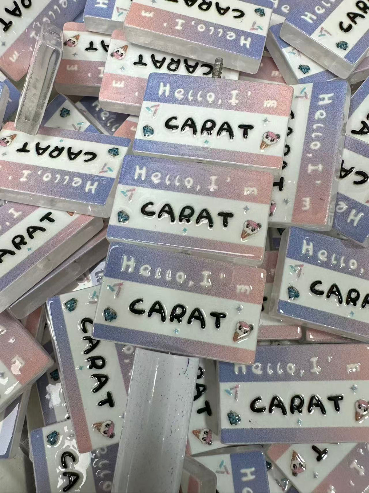 K‑pop Fan Nameplate Group Beads