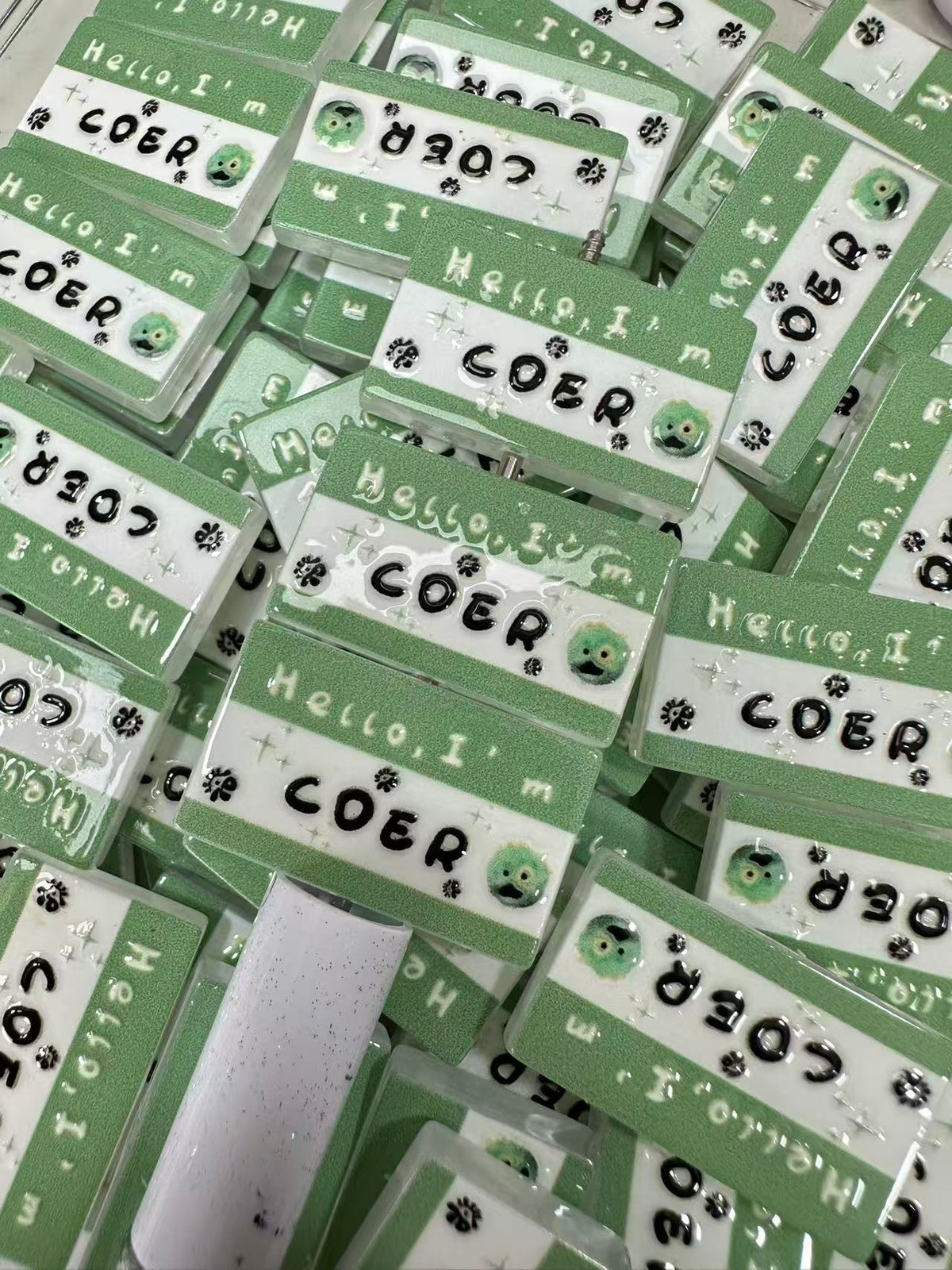 K‑pop Fan Nameplate Group Beads