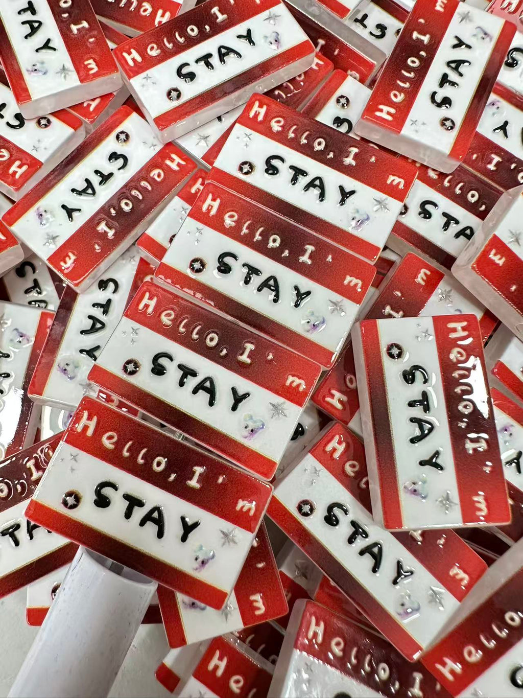 K‑pop Fan Nameplate Group Beads
