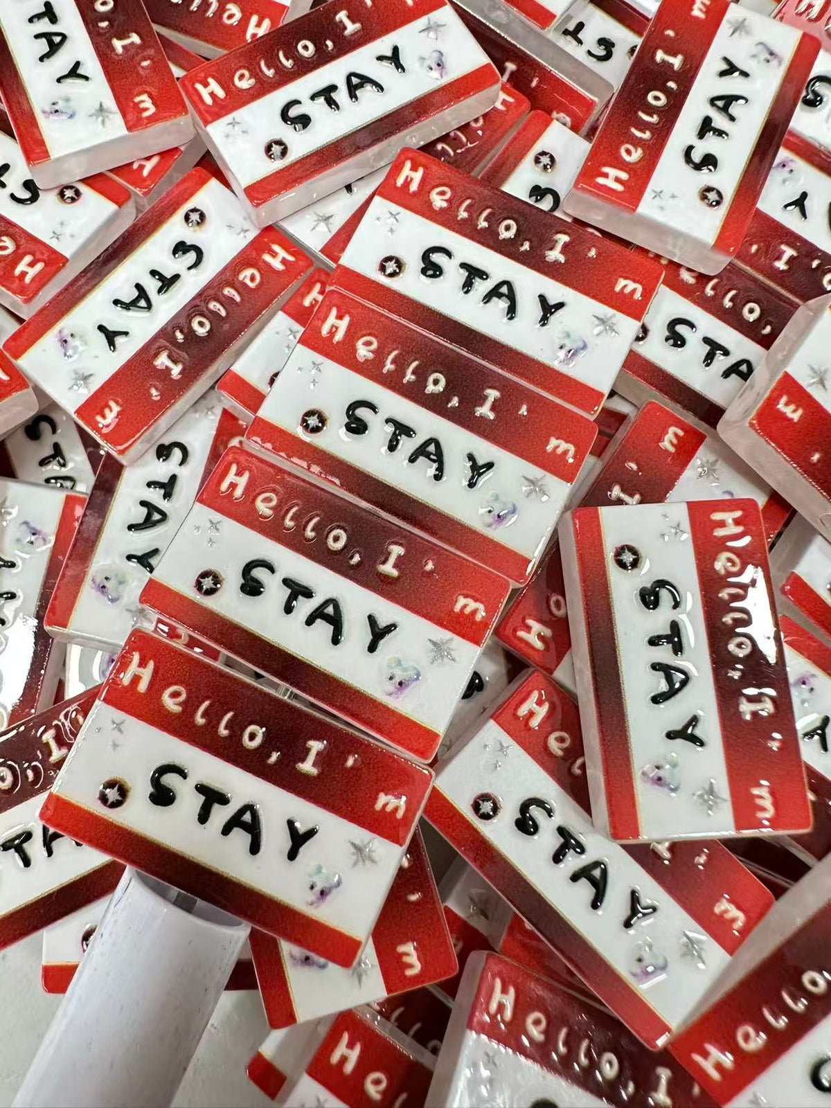 K‑pop Fan Nameplate Group Beads